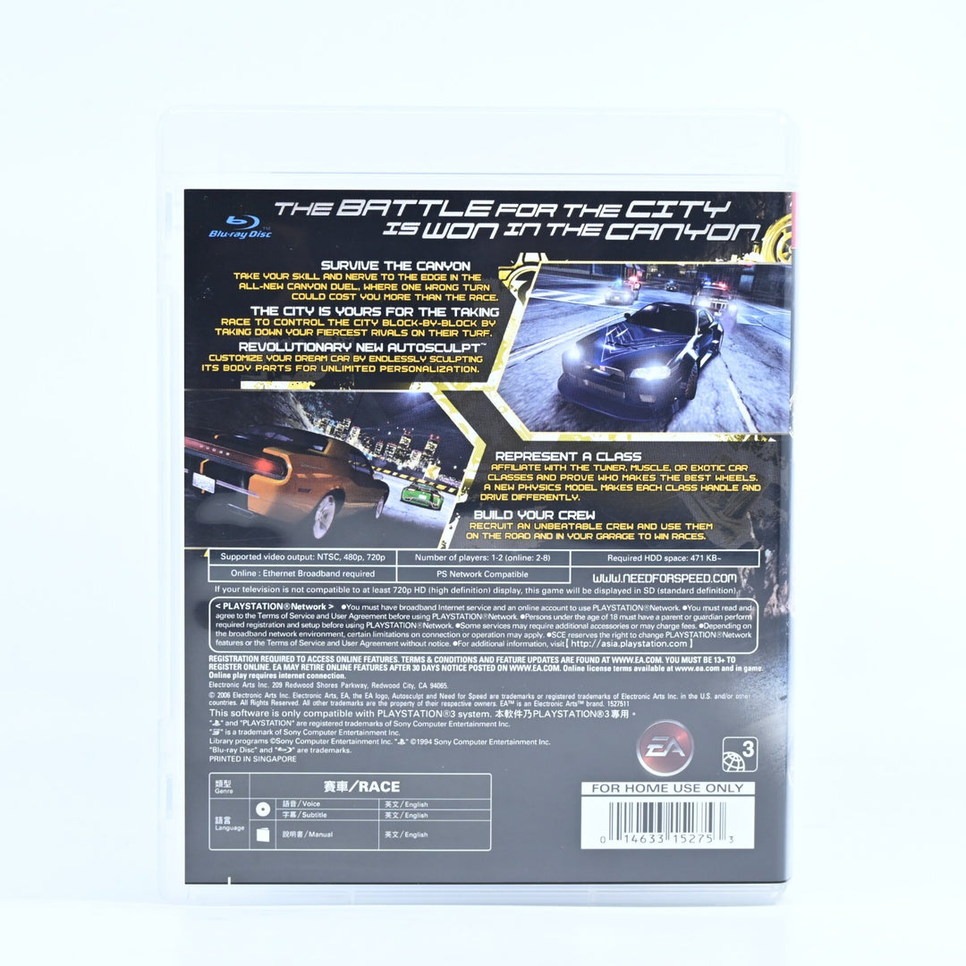 Need for Speed: Carbon - Sony Playstation 3 / PS3 Game + Manual - FREE POST!