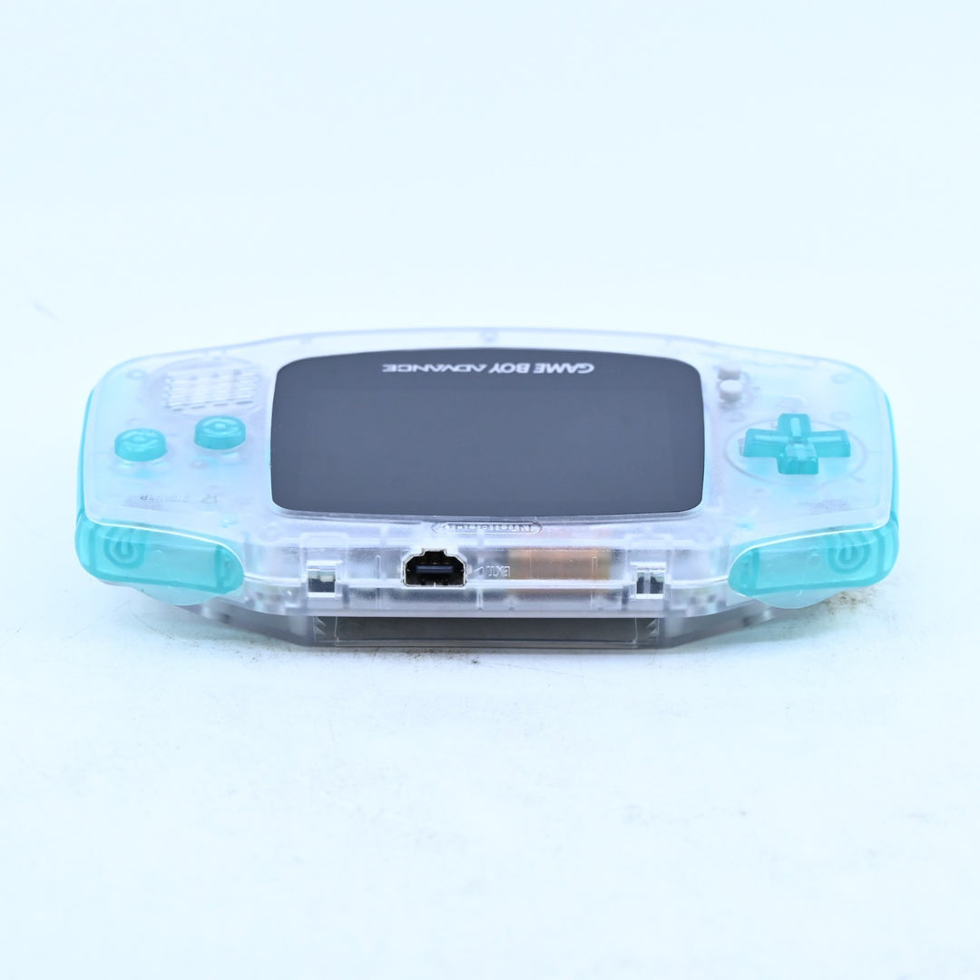 Clear Clear/Blue + IPS Screen - Nintendo Gameboy Advance Console - AGB-001