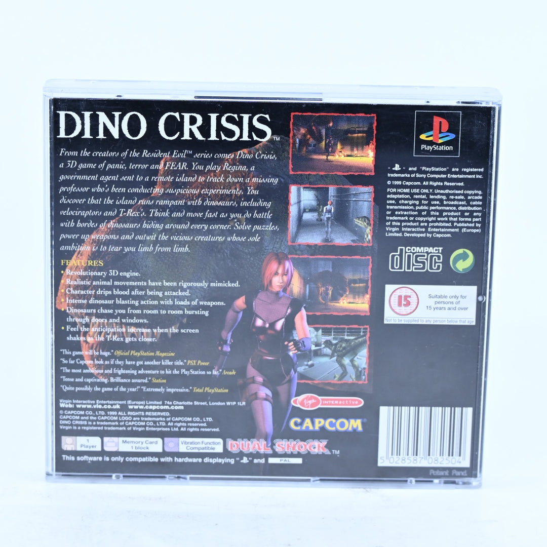 Dino Crisis - Sony Playstation 1 / PS1 Game + Manual - PAL - MINT DISC!