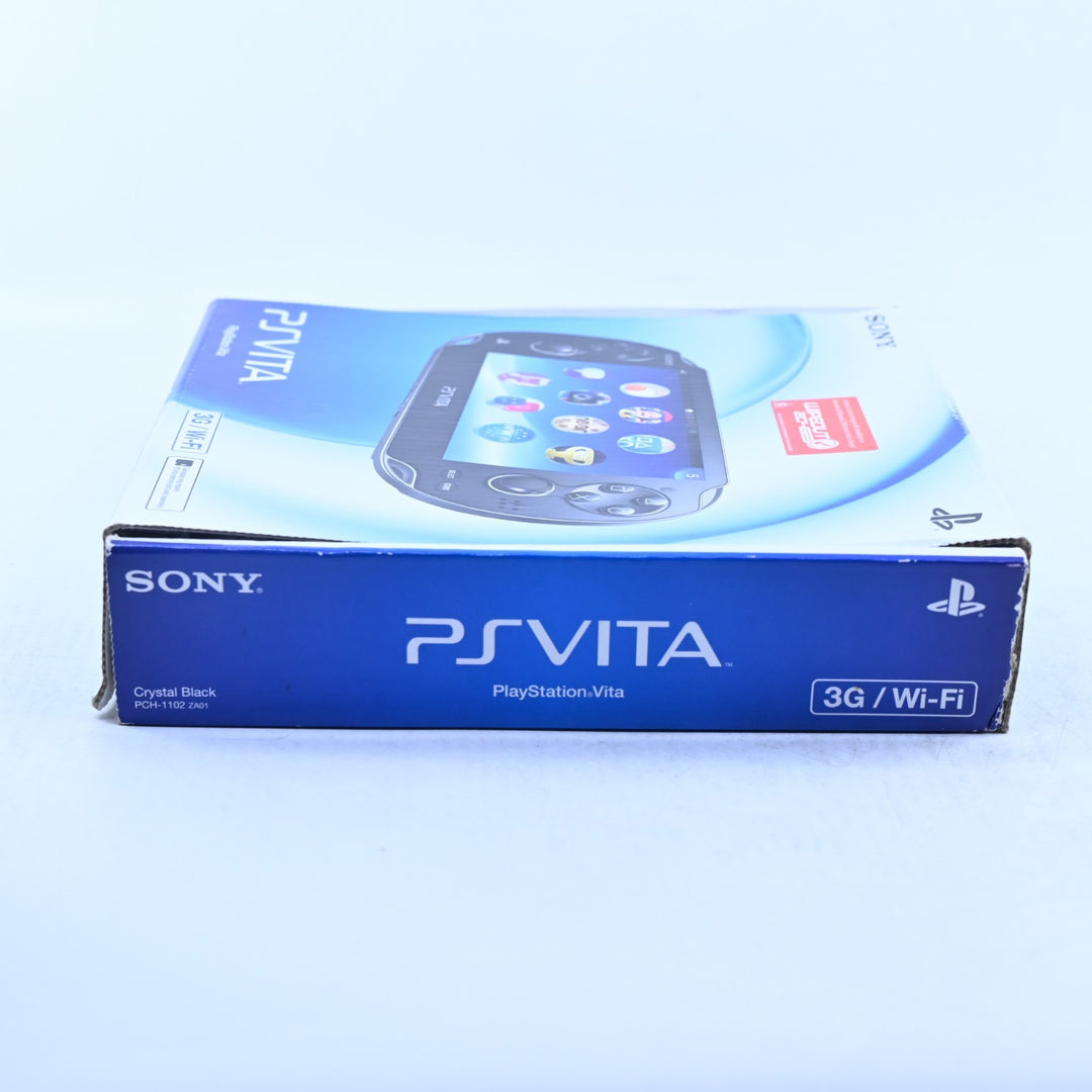 Crystal Black Sony PS Vita Boxed Console - PCH-1102 - PCH-1100 - FREE POST!