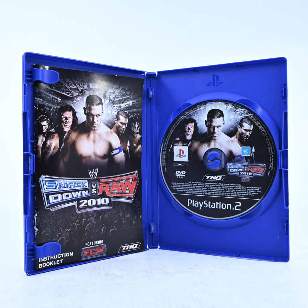 WWE SmackDown! vs Raw 2010 - Sony Playstation 2 / PS2 Game + Manual - PAL