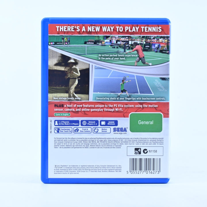 Virtua Tennis 4 World Tour Edition - Sony PS Vita Game - FREE POST!