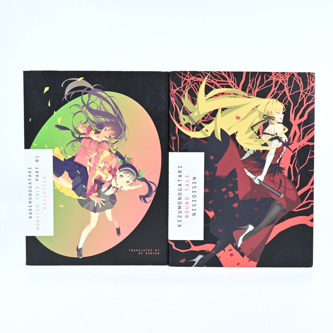 Bakemonogatari: Monster Tale Part 1 + Kizumonogatari: Wound Tale - Light Novels
