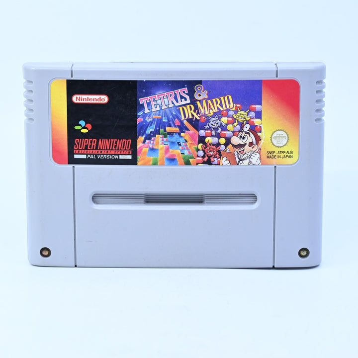 Tetris & Dr Mario - Super Nintendo / SNES Game - PAL - FREE POST!