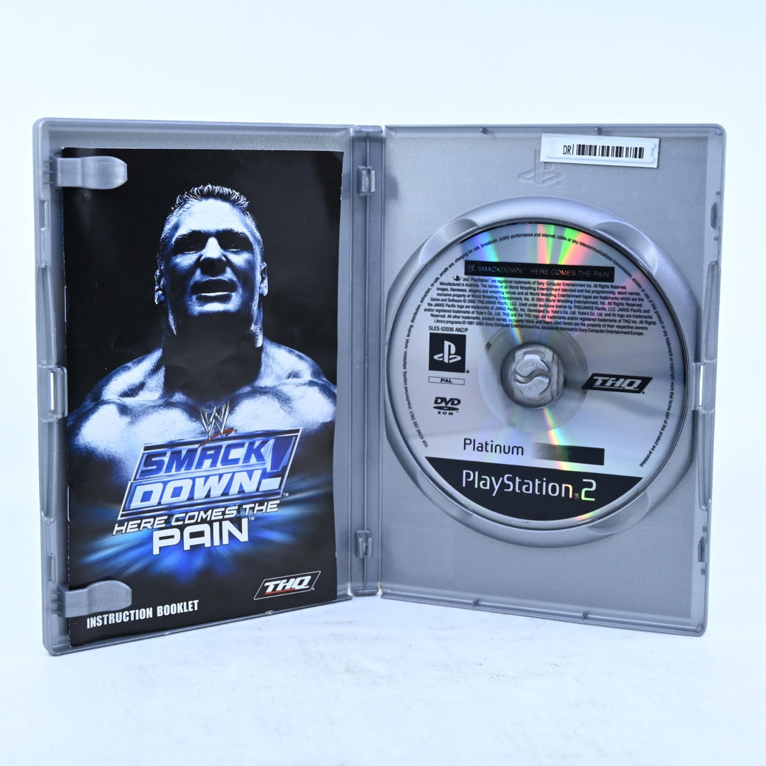 WWE SmackDown!: Here Comes The Pain - Sony Playstation 2 / PS2 Game + Manual