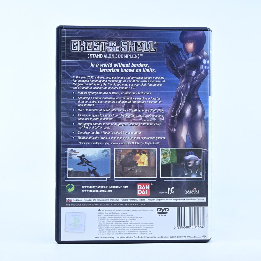 Ghost in the Shell: Stand Alone Complex - PS2 Game + Manual - PAL - MINT DISC!