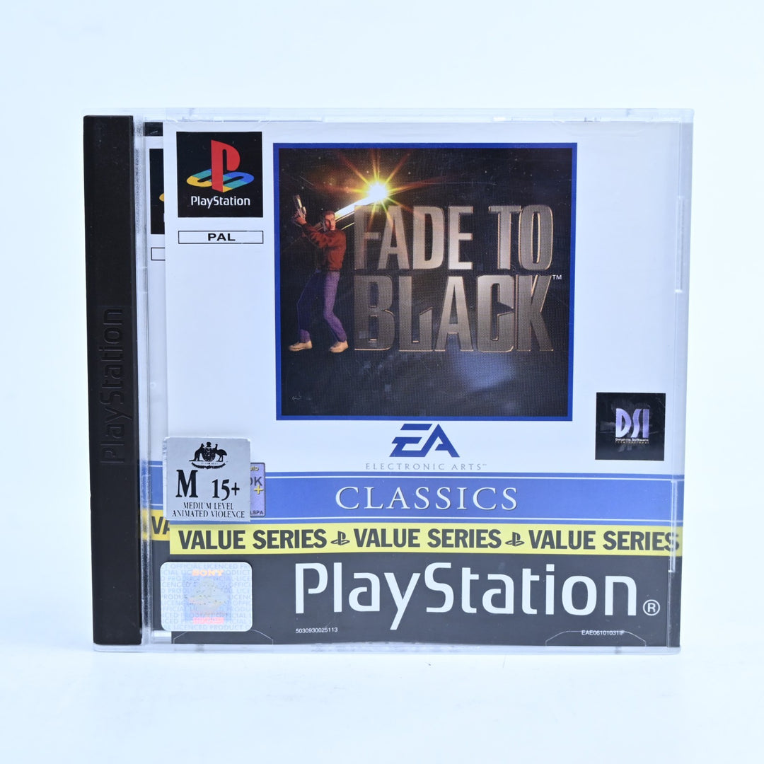 Fade to Black - Sony Playstation 1 / PS1 Game + Manual - PAL - MINT DISC!