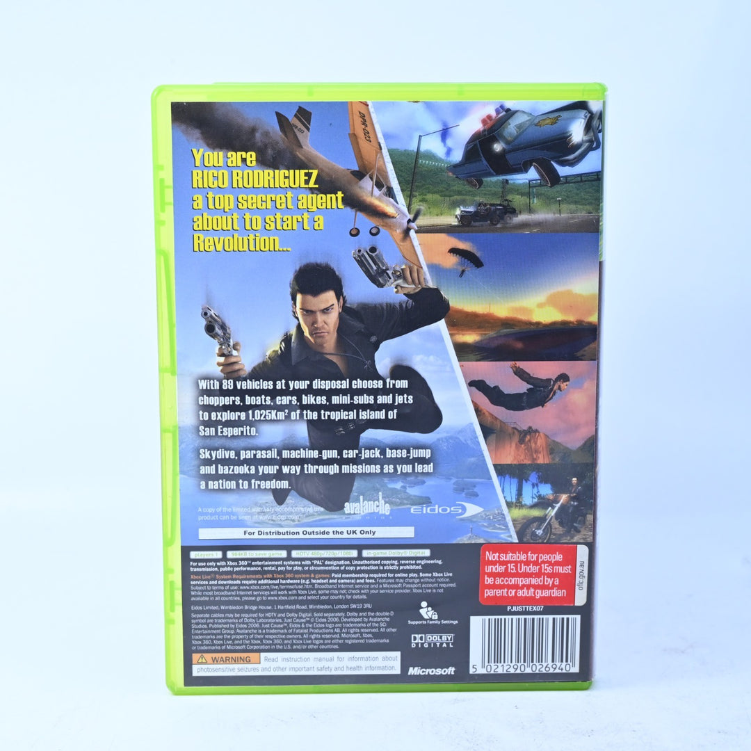 Just Cause - Xbox 360 Game + Manual - PAL - MINT DISC!