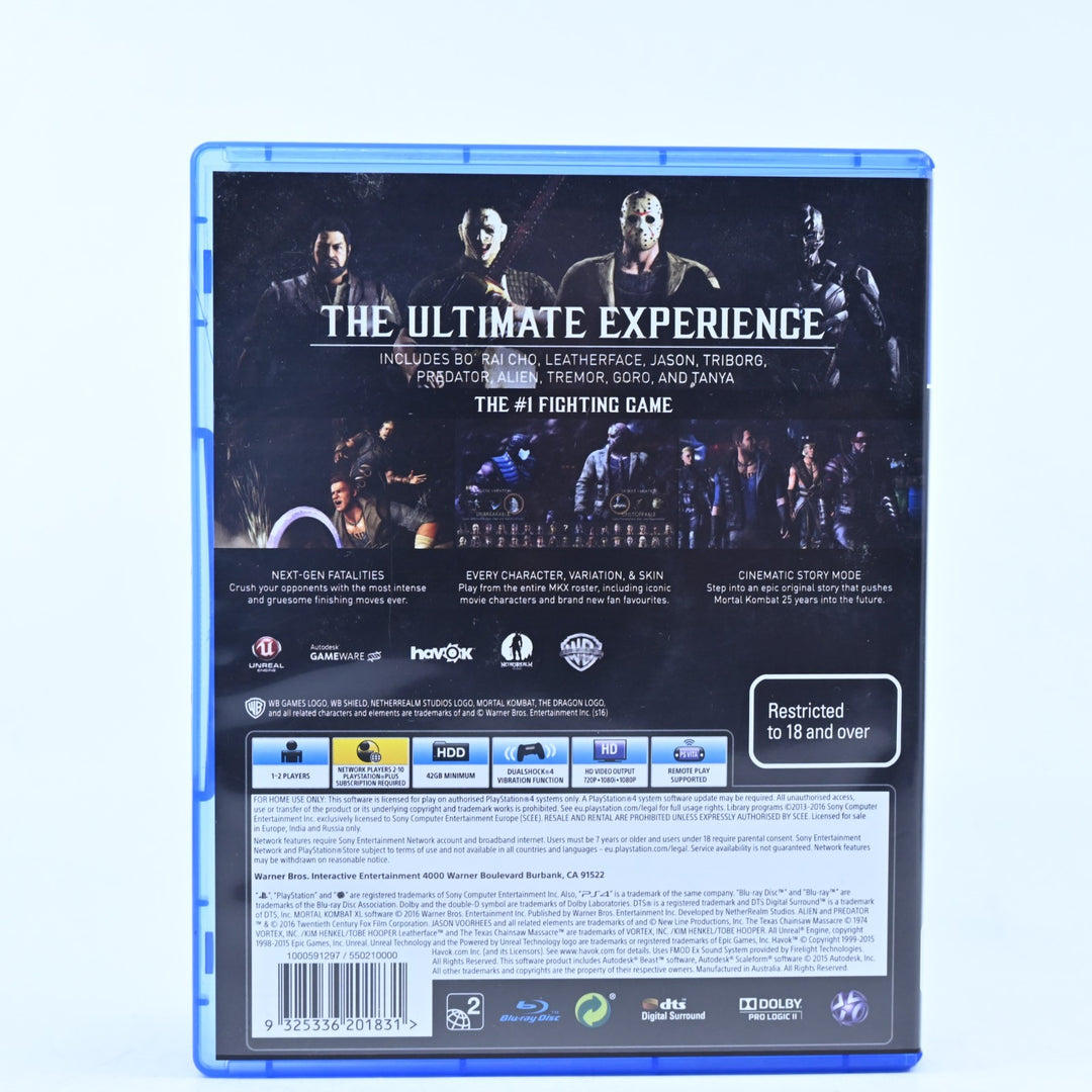 Mortal Kombat XL - Sony Playstation 4 / PS4 Game - MINT DISC!