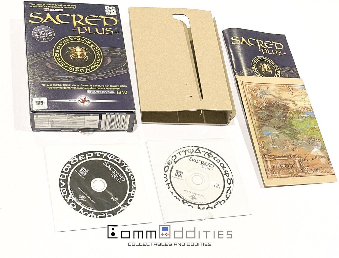Sacred Plus & Underworld Expansion Pack - PC Games - Box AUS - MINT DISC!