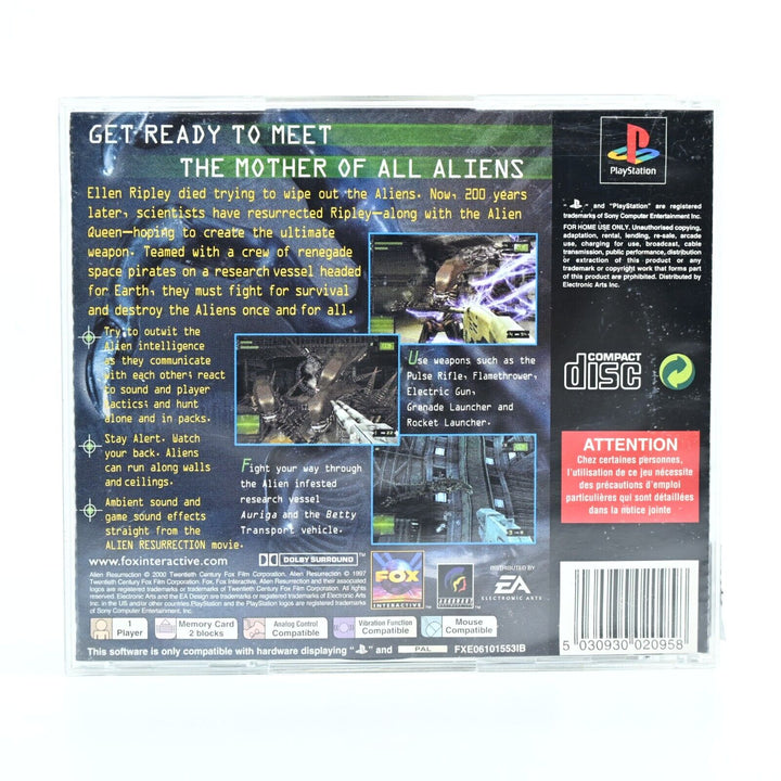 Alien Resurrection - No Manual - Sony Playstation 1 /PS1 Game - PAL - MINT DISC!