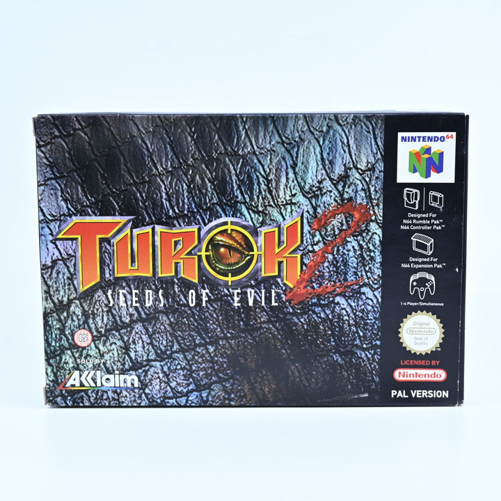 Turok 2: Seeds of Evil - N64 / Nintendo 64 Boxed Game - PAL - FREE POST!