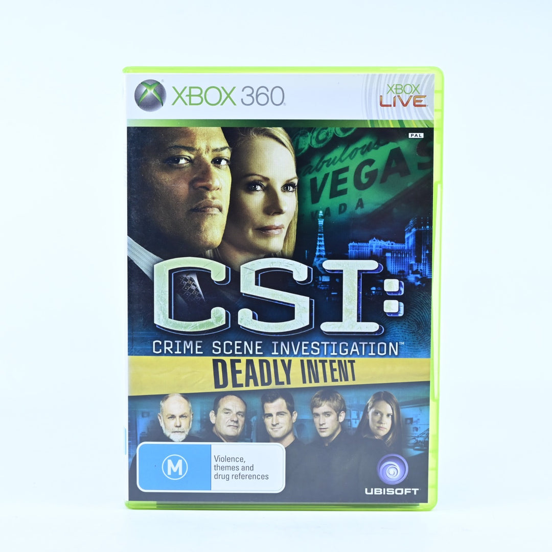 CSI: Crime Scene Investigation: Deadly Intent - Xbox 360 Game + Manual - PAL