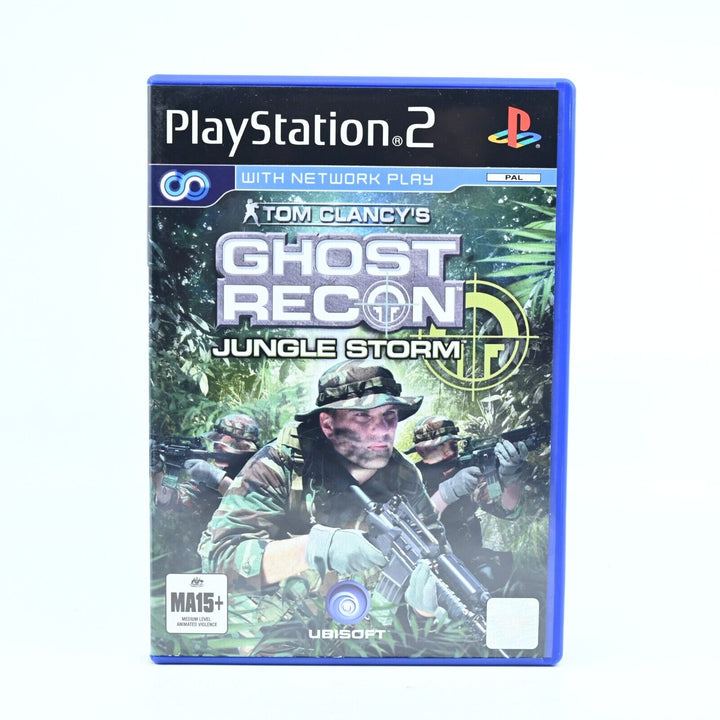 Ghost Recon: Jungle Storm - Sony Playstation 2 Game + Manual - NEAR MINT DISC!