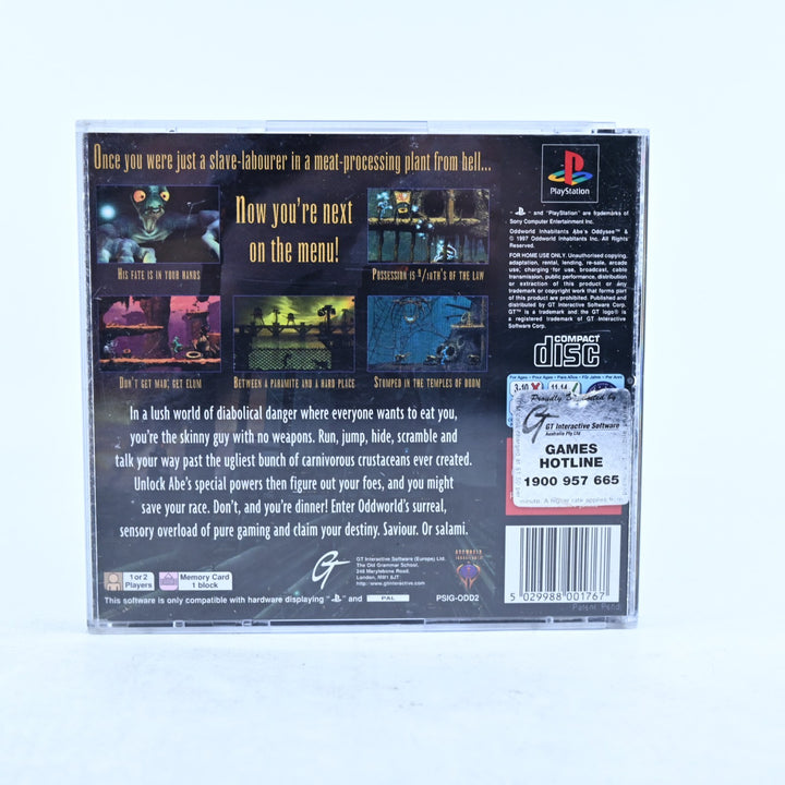 Oddworld: Abe's Oddysee - Sony Playstation 1 / PS1 Game + Manual - PAL