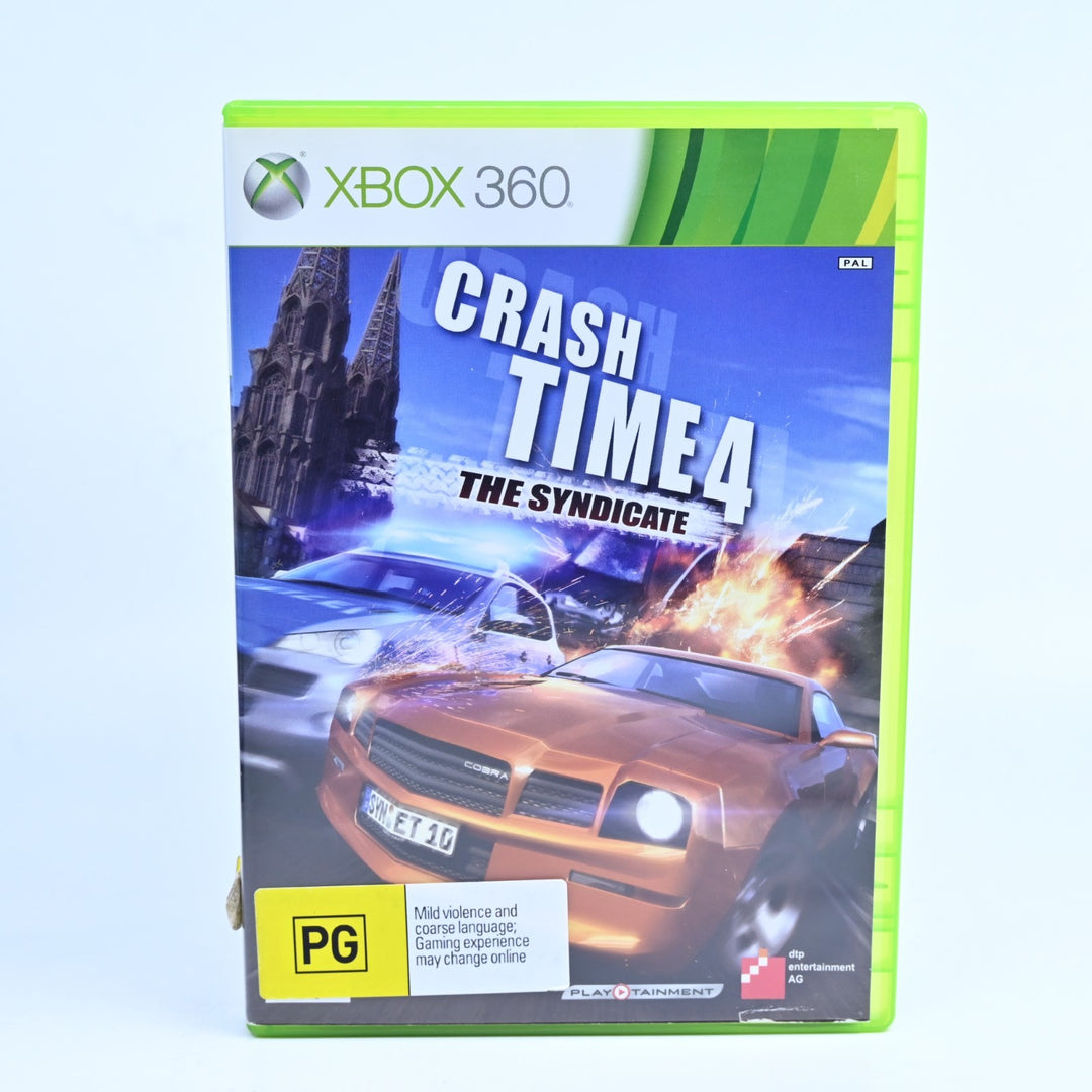 Crash Time 4: The Syndicate - Xbox 360 Game + Manual - PAL - MINT DISC!