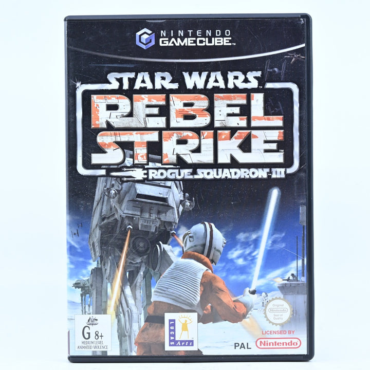 Star Wars Rogue Squadron III: Rebel Strike - Nintendo Gamecube Game + Manual