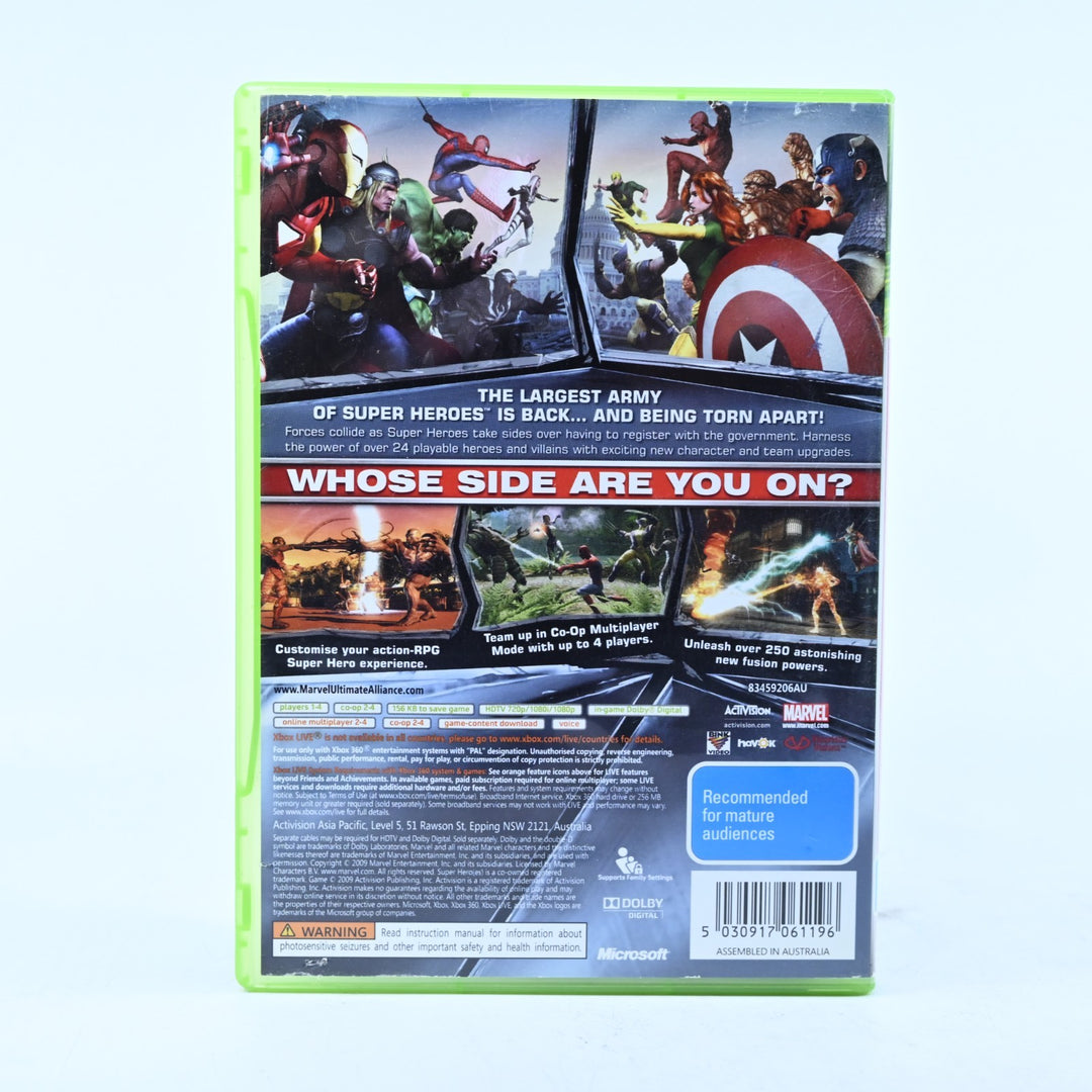 Marvel Ultimate Alliance 2 - Xbox 360 Game + Manual - PAL - MINT DISC!