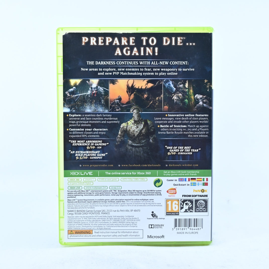 Dark Souls: Prepare To Die Edition - Xbox 360 Game + Manual - PAL - MINT DISC!
