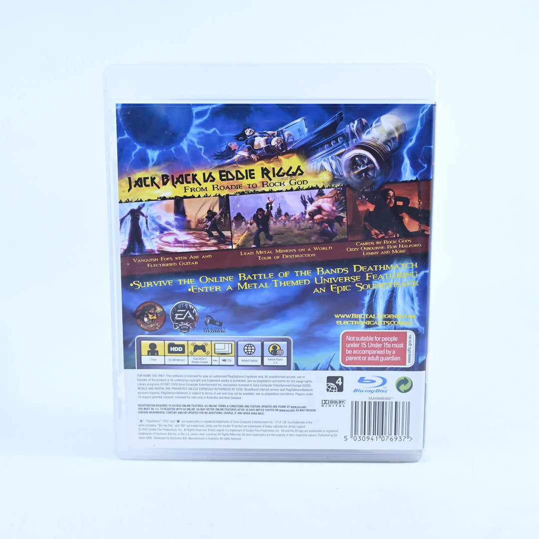 Brutal Legend - Sony Playstation 3 / PS3 Game + Manual - MINT DISC!