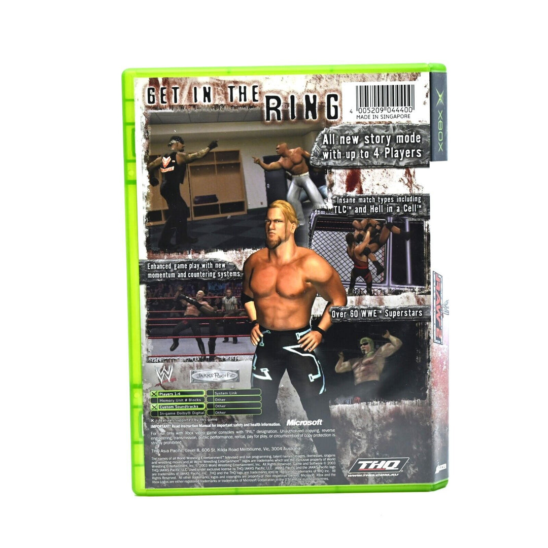 WWE Raw 2 - Original Xbox Game + Manual - PAL - MINT DISC!