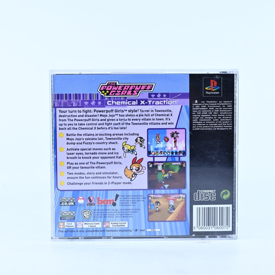 The PowerPuff Girls: Chemical X-traction - PS1 Game + Manual