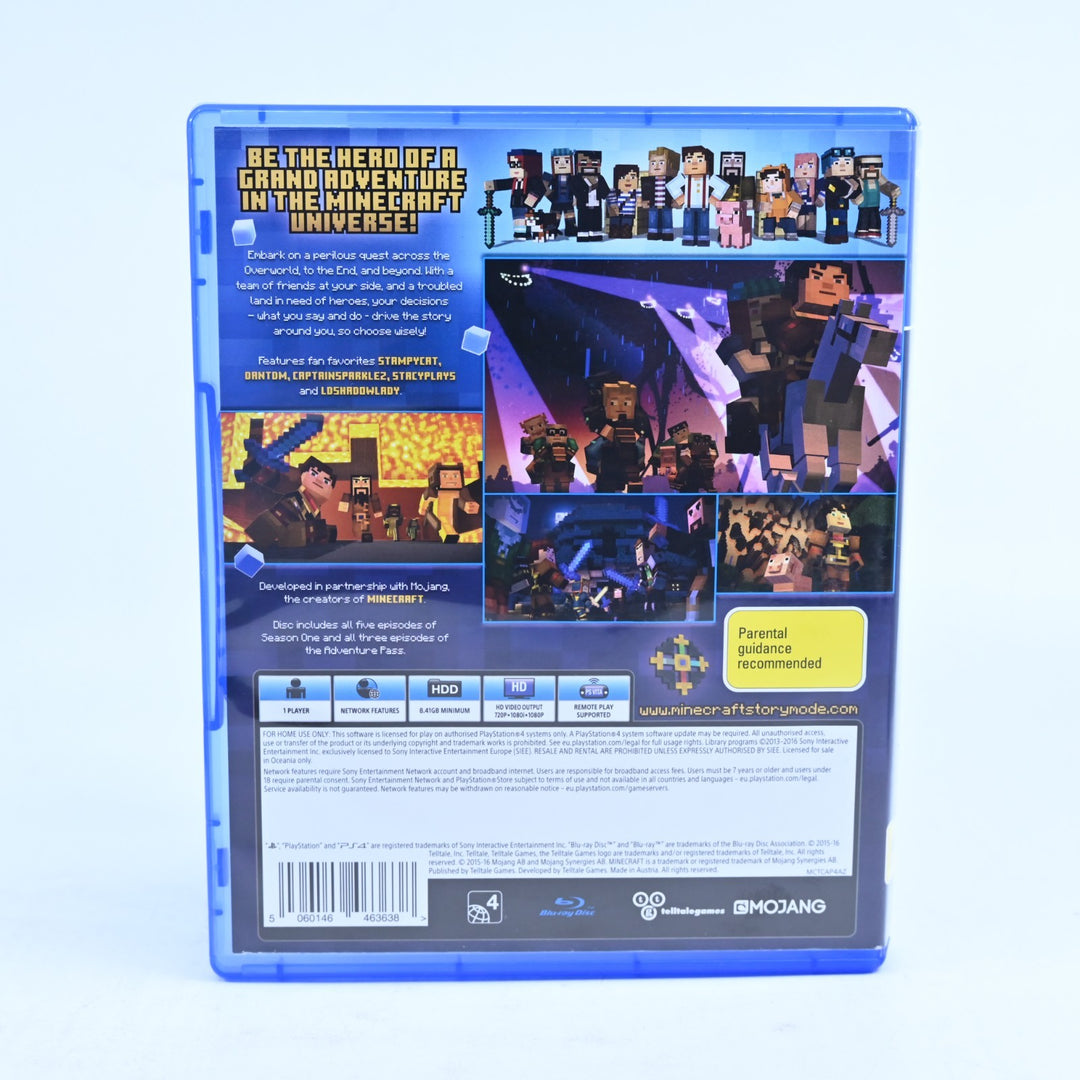 Minecraft Story Mode: The Complete Adventure - Sony Playstation 4 / PS4 Game