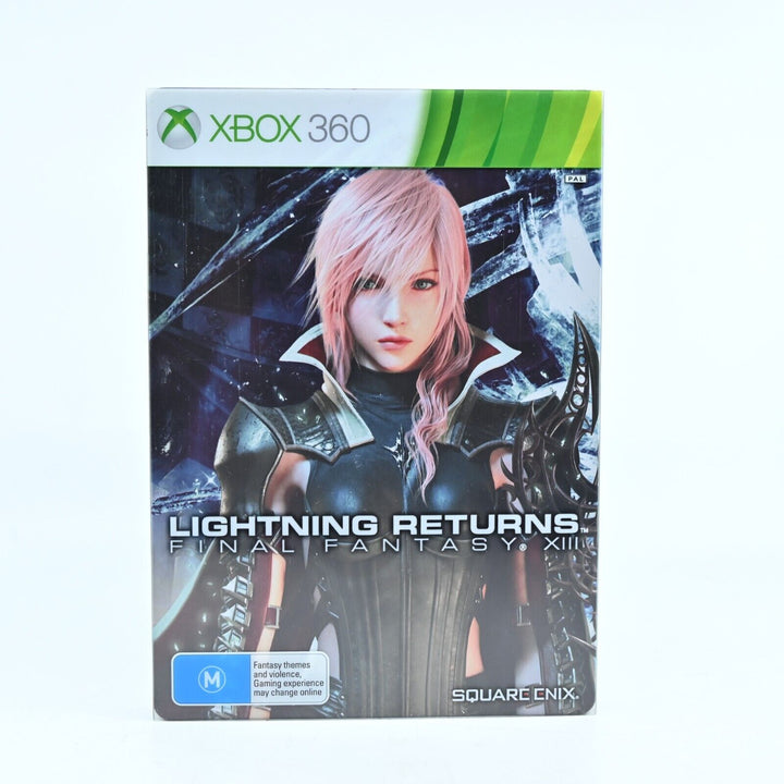 Final Fantasy XIII Lightning Returns Steelbook - Xbox 360 Game + Manual - PAL