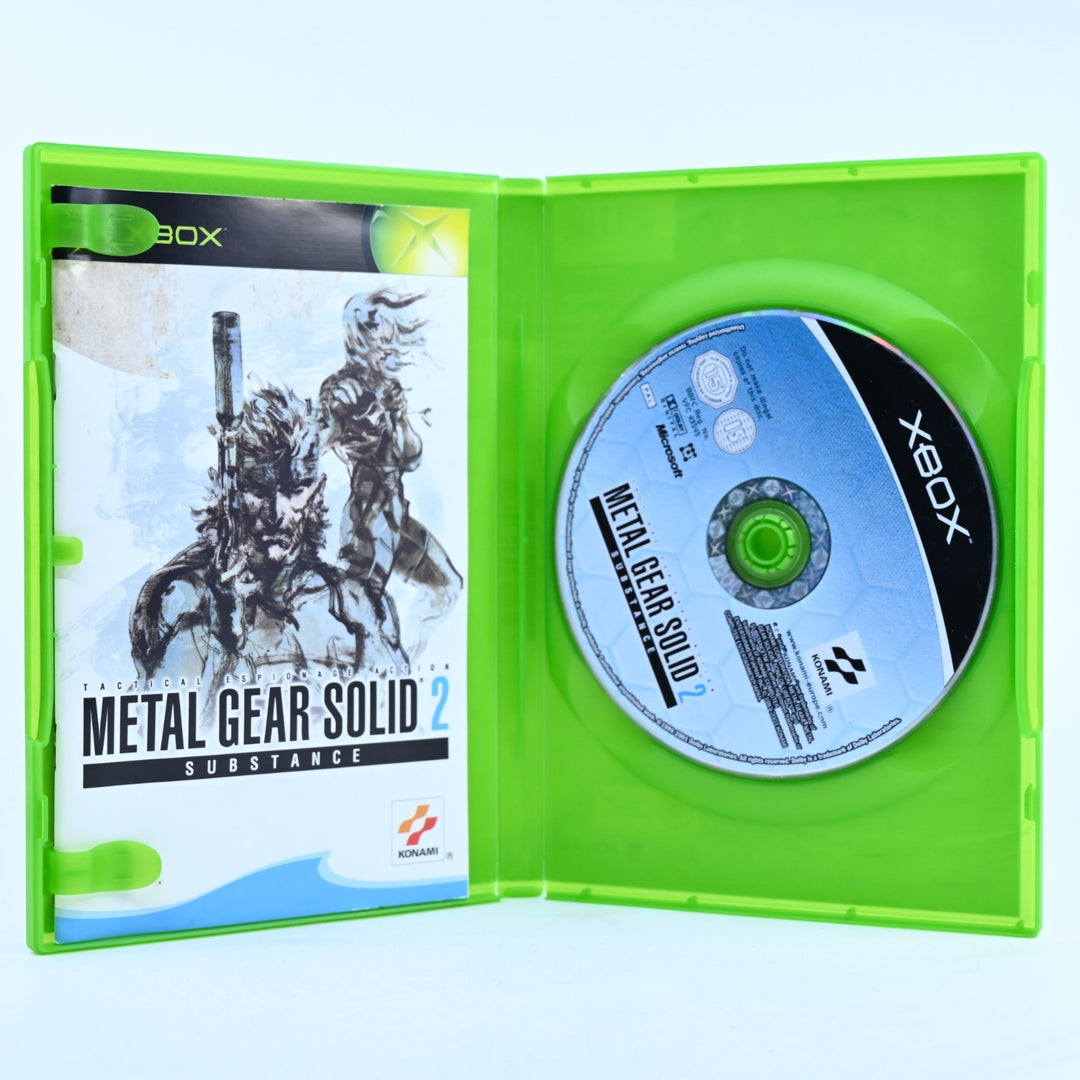 Metal Gear Solid 2 Substance - Original Xbox Game + Manual - PAL - MINT DISC!