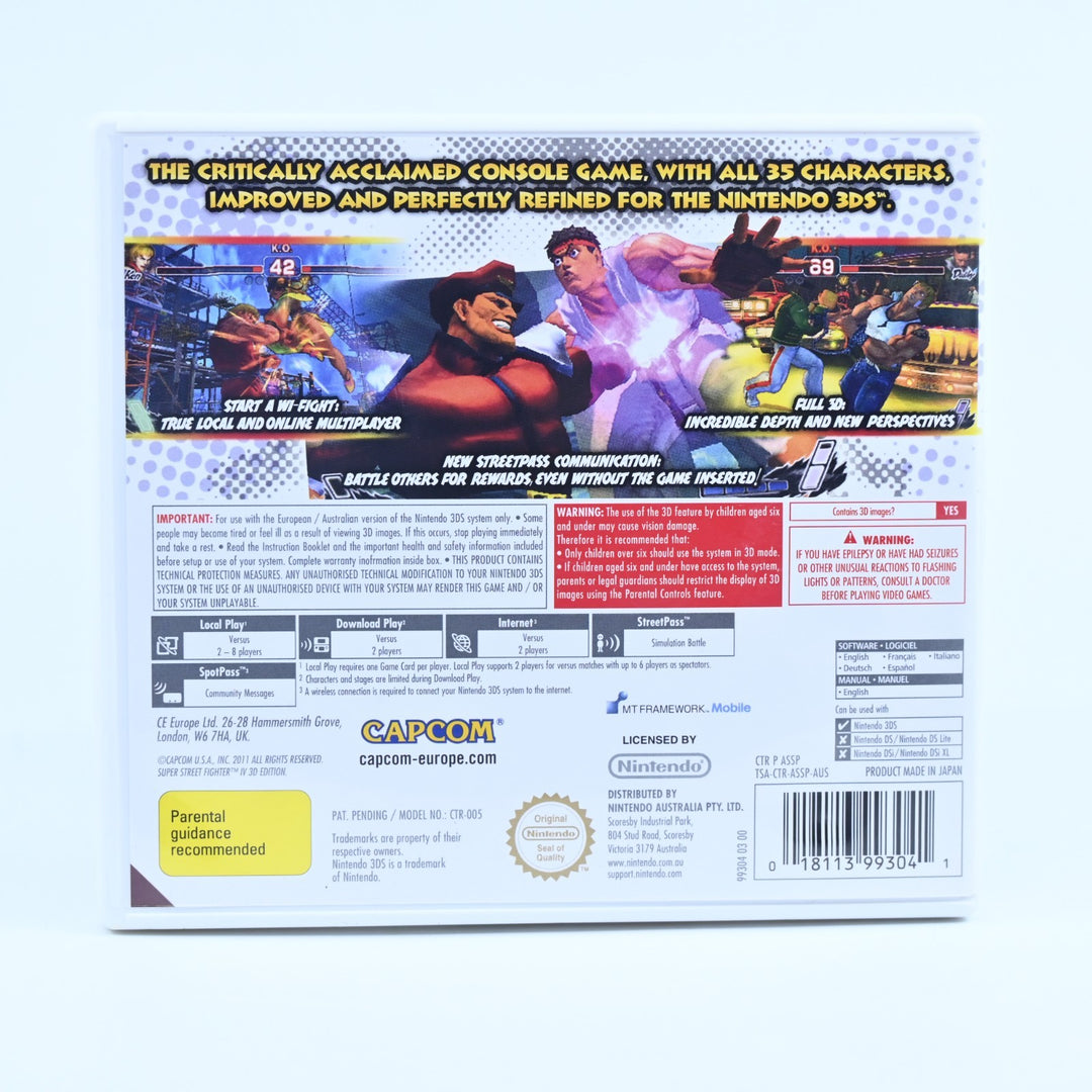 Super Street Fighter IV 4: 3D Edition - Nintendo 3DS Game - PAL