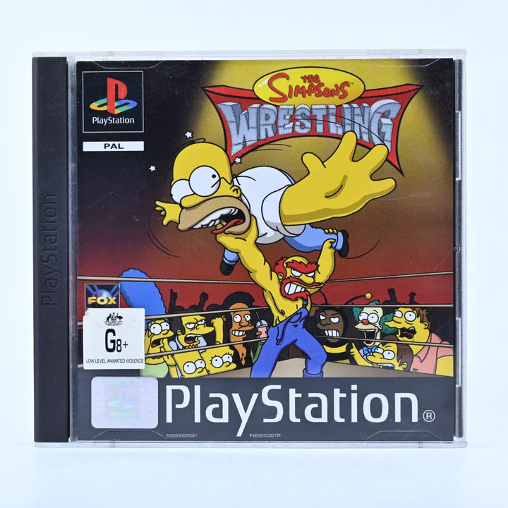 The Simpsons Wrestling - Sony Playstation 1 / PS1 Game + Manual - PAL