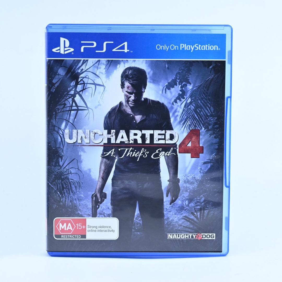 Uncharted 4: A Thief's End - Sony Playstation 4 / PS4 Game - MINT DISC!