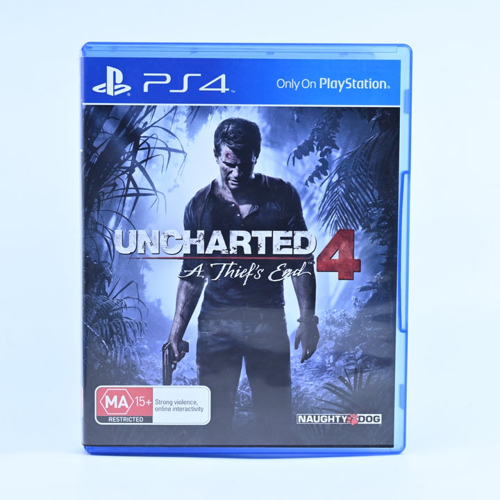 Uncharted 4: A Thief's End - Sony Playstation 4 / PS4 Game - MINT DISC!