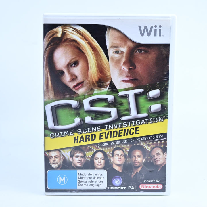 CSI: Hard Evidence - Nintendo Wii Game + Manual - PAL - MINT DISC!