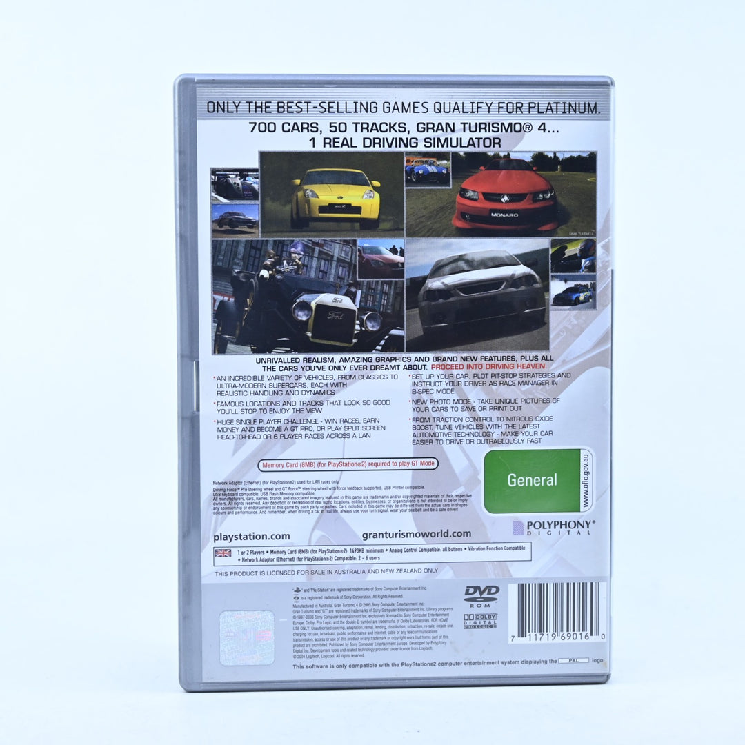 Gran Turismo 4 - Sony Playstation 2 / PS2 Game + Manual - PAL