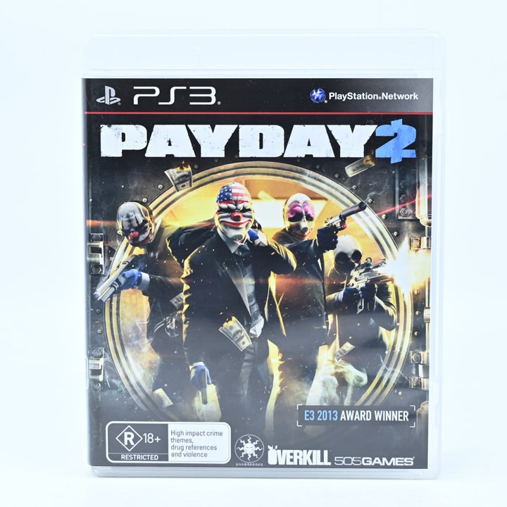 PayDay 2 - Sony Playstation 3 / PS3 Game + Manual - FREE POST!