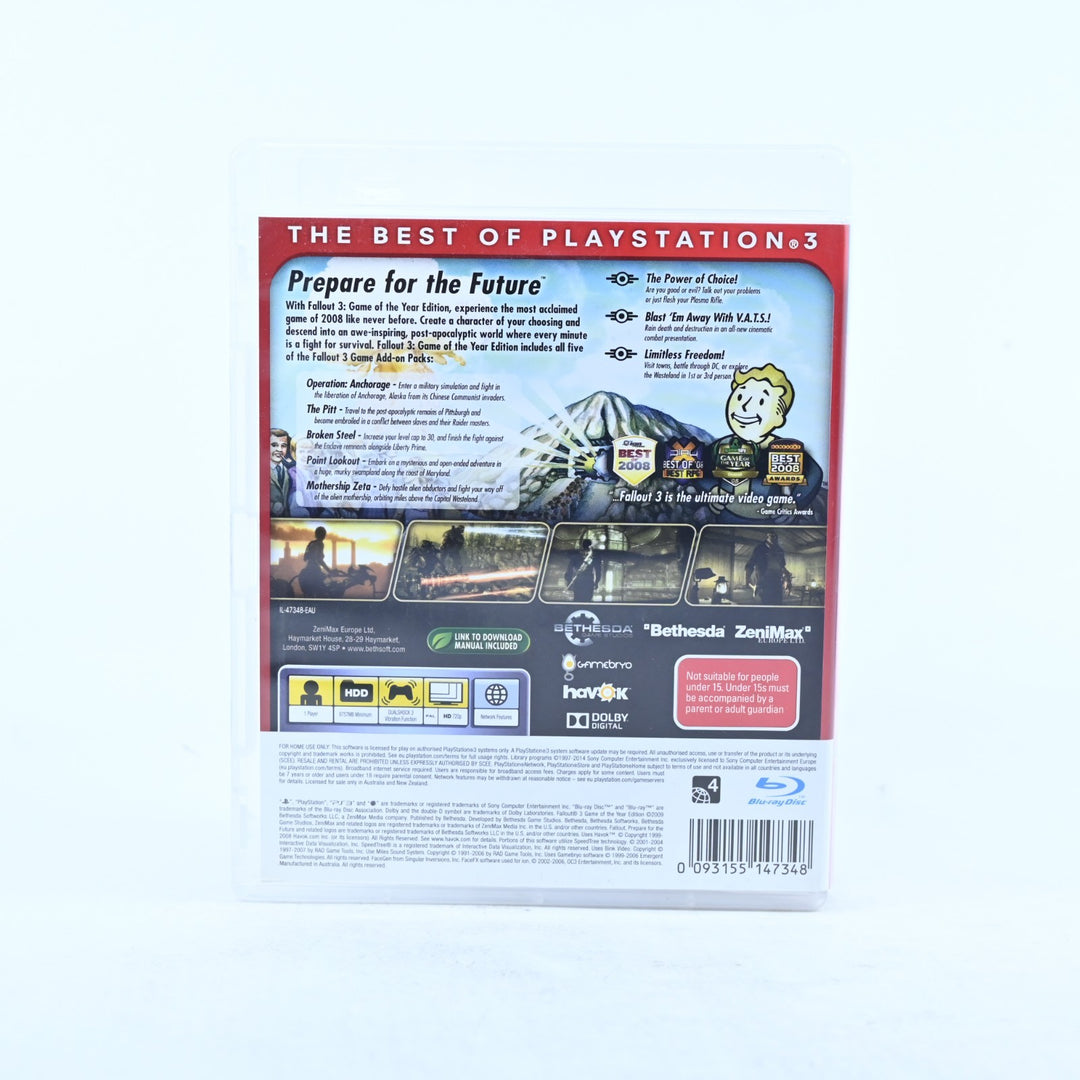Fallout 3 - Game of the Year Edition - Sony Playstation 3 / PS3 Game
