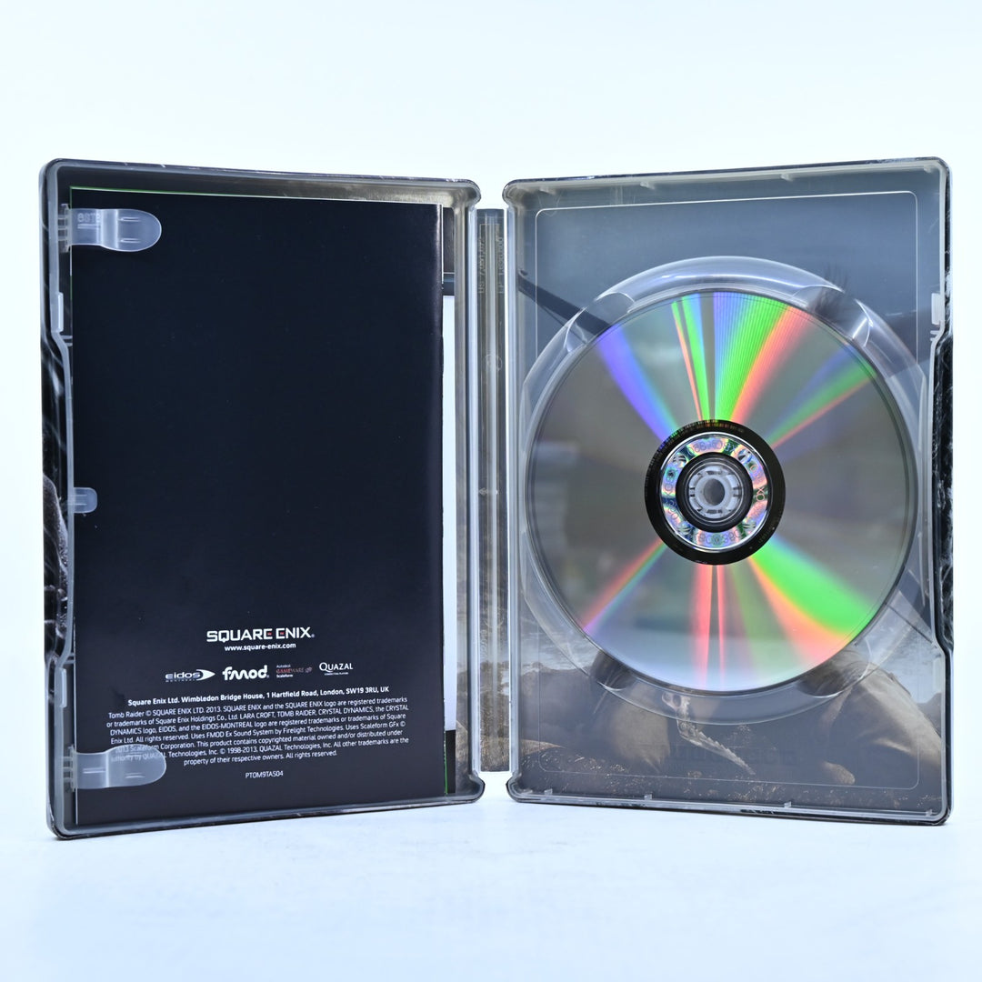 Tomb Raider - Steelbook Edition - Xbox 360 Game + Manual - PAL - MINT DISC!