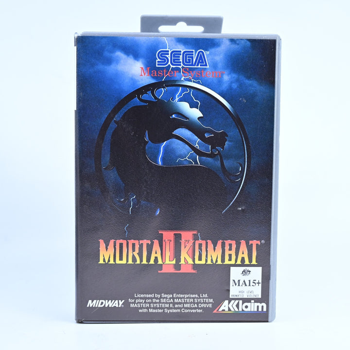 Mortal Kombat II - Silver OziSoft - Sega Master System Game - No Manual - PAL