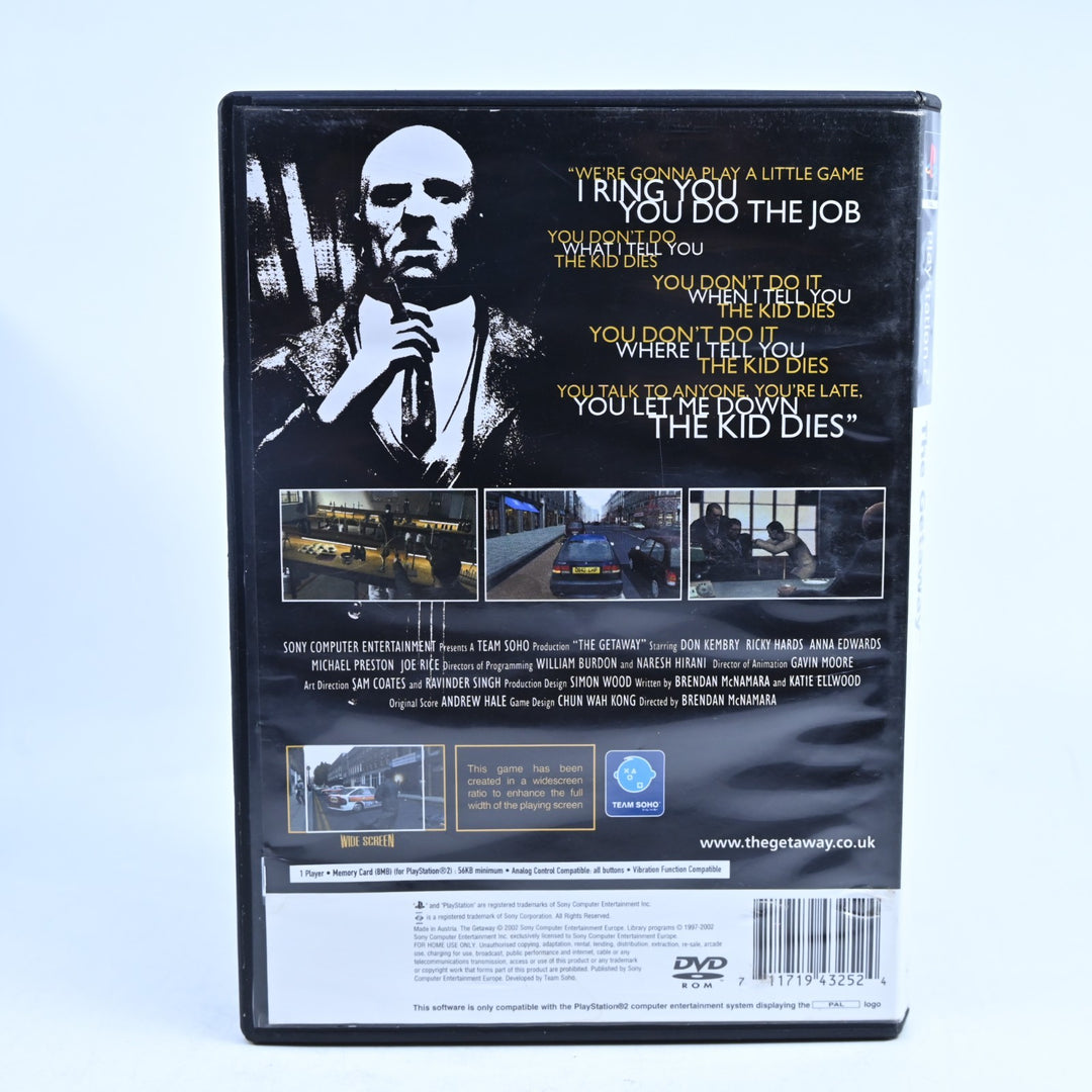 The Getaway - Sony Playstation 2 / PS2 Game + Manual - PAL