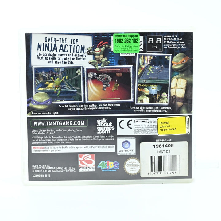 TMNT: Teenage Mutant Ninja Turtles - Nintendo DS Game - PAL - FREE POST!