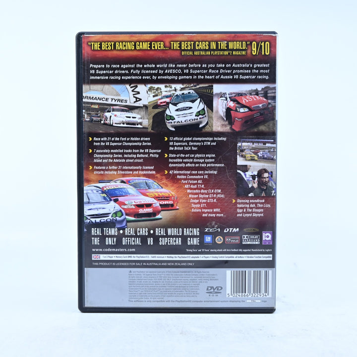 V8 Supercars Race Driver - Sony Playstation 2 / PS2 Game + Manual - PAL