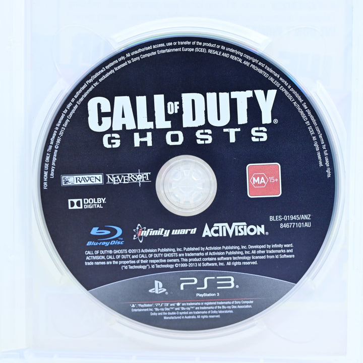 Call of Duty: Ghosts - Sony Playstation 3 / PS3 Game - Disc Only - MINT DISC!
