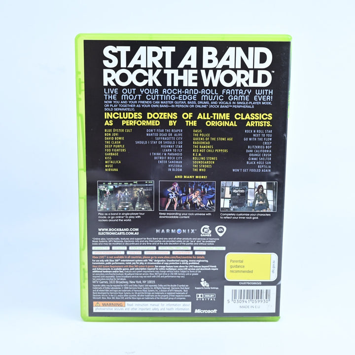 Rock Band - Xbox 360 Game + Manual - PAL - MINT DISC!