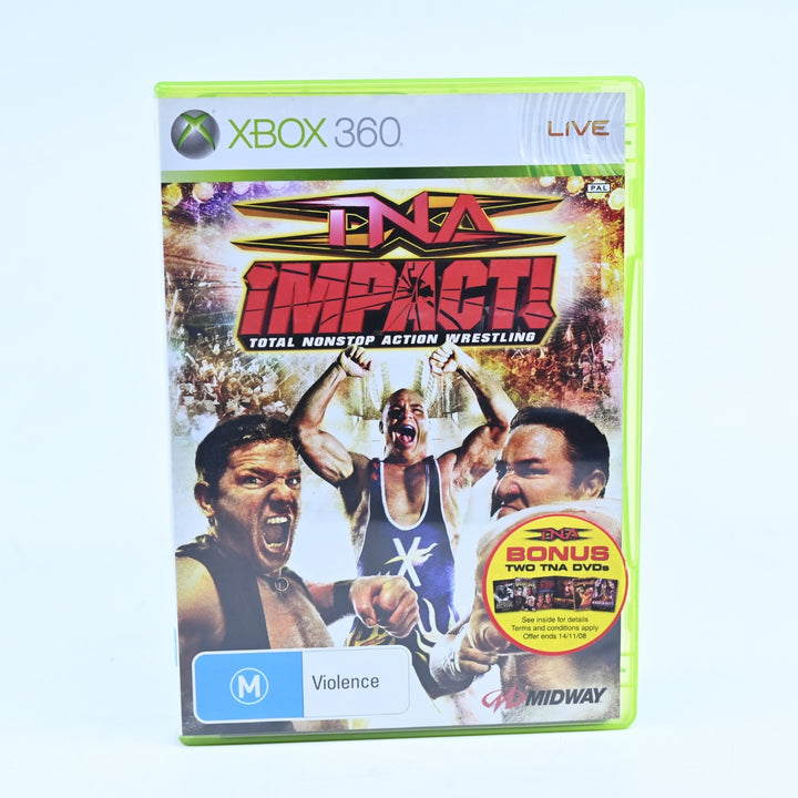 TNA Impact! Total Nonstop Action Wrestling - Xbox 360 Game + Manual - PAL