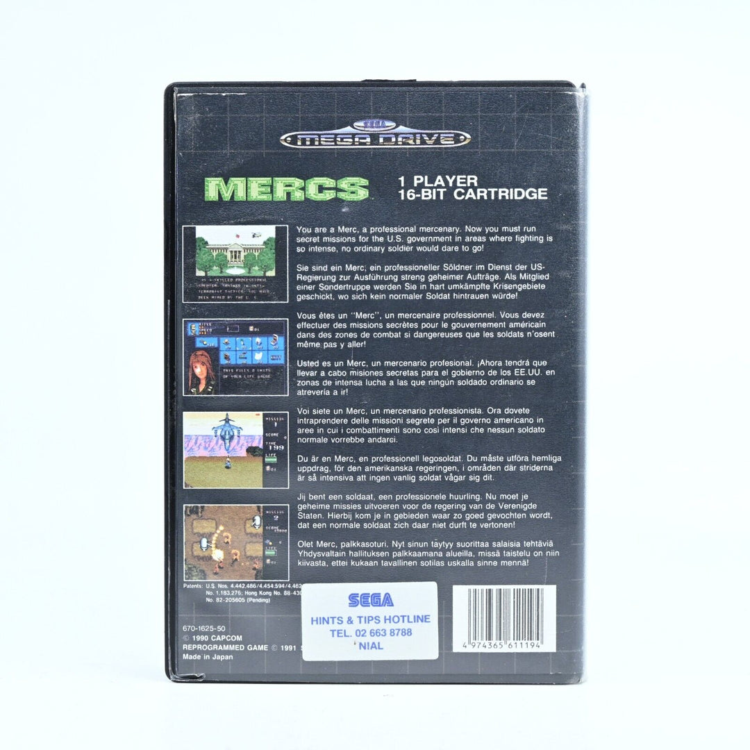 Mercs - Sega Mega Drive Game - PAL - FREE POST!