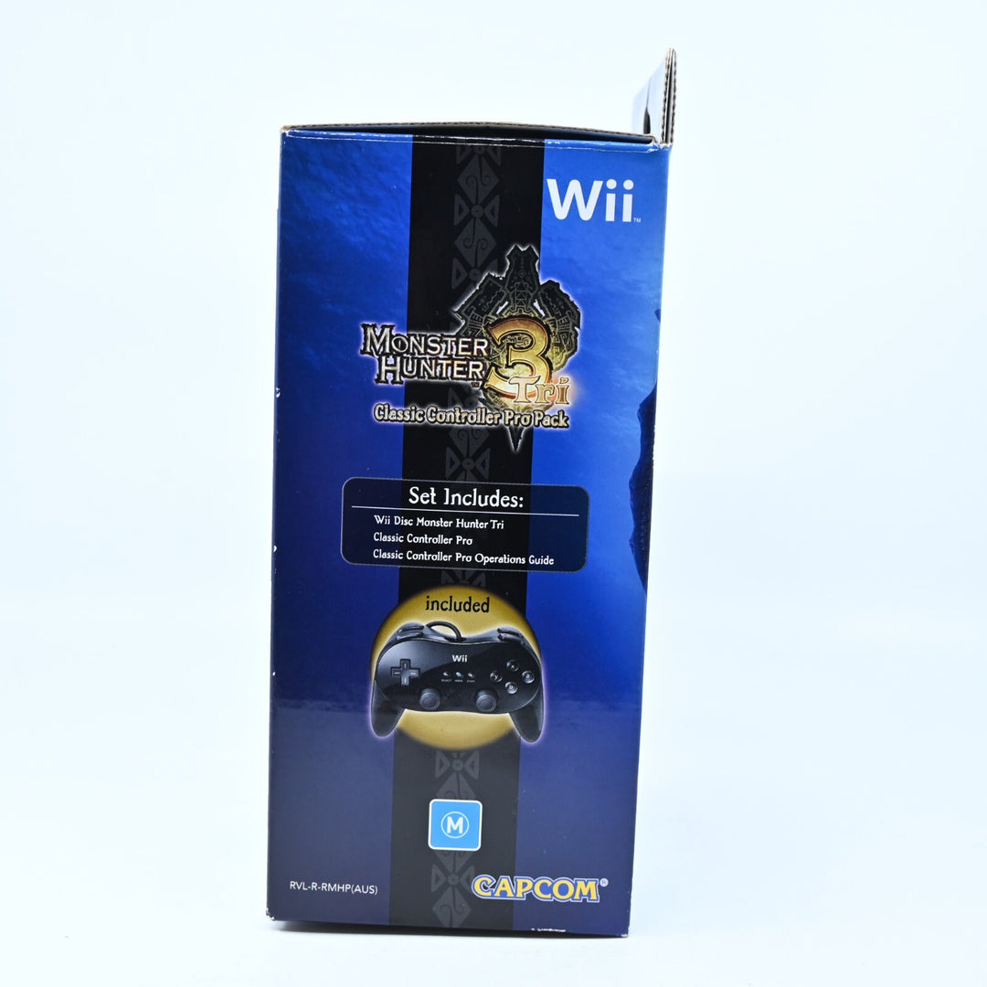Monster Hunter 3 Tri Classic Controller Pack - Nintendo Wii Game + Manual - PAL