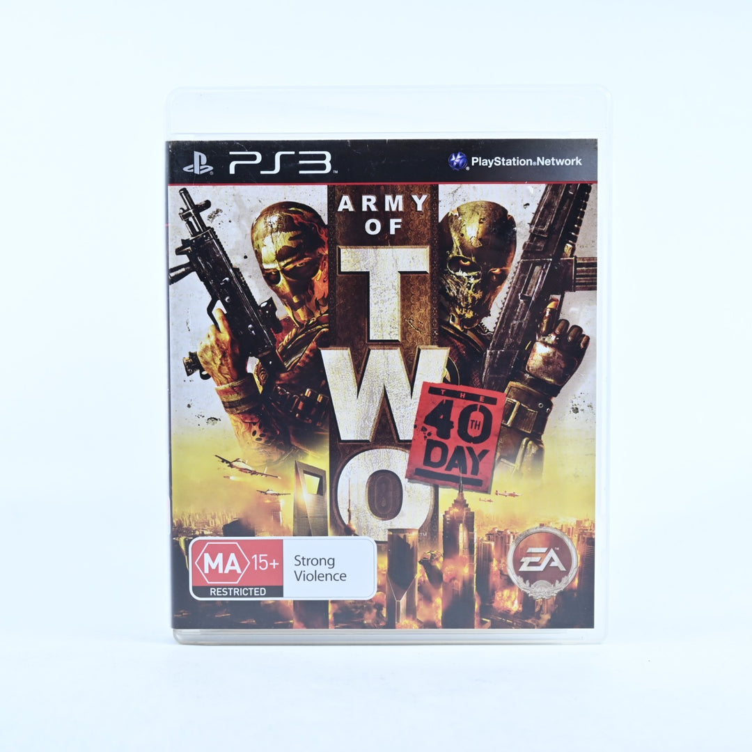 Army Of Two 40th Day - Sony Playstation 3 / PS3 Game + Manual - MINT DISC!