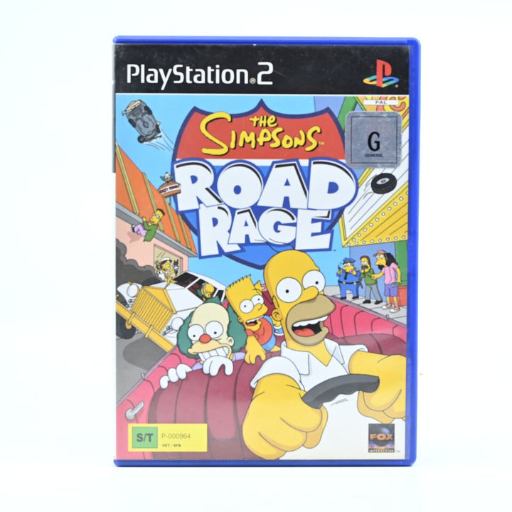 The Simpsons: Road Rage - Sony Playstation 2 Game + Manual - PAL - MINT DISC!