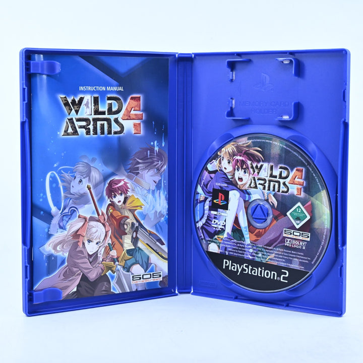 Wild Arms 4 - Sony Playstation 2 / PS2 Game + Manual - PAL - MINT DISC!